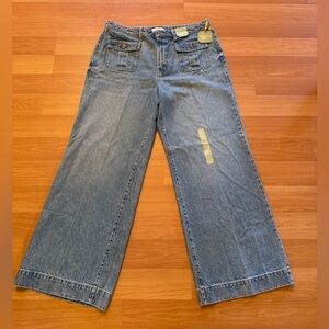 NWT Ryegrass Women’s Size 18 Blue Jeans Wide Leg High Waisted